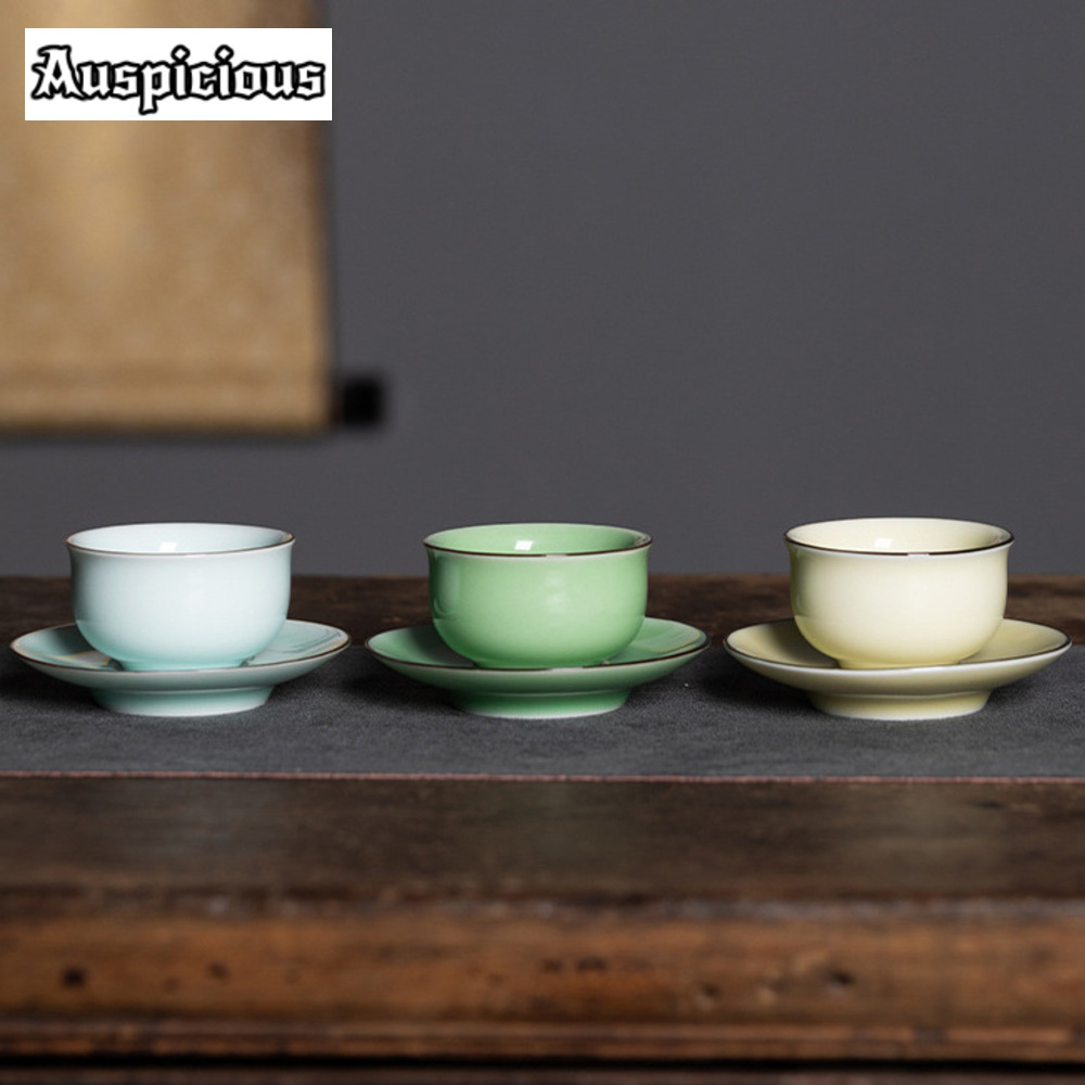 Celadon Ceramic Cup - 70Ml Longquan Celadon Theekopje Elegante Theekom