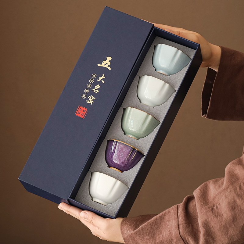 Vijf beroemde ovens 5-kops the - Celadon Ceramic Cup recensie en prijs